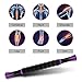 MZDXJ Muscle Roller Massage Roller Stick- Deep Tissue Fascia Blaster for Myofascial Pain Relief, Lymphatic Drainage & Body Sculpting, Handheld Physical Therapy & Recovery Tool (Purple Black-18 inch)