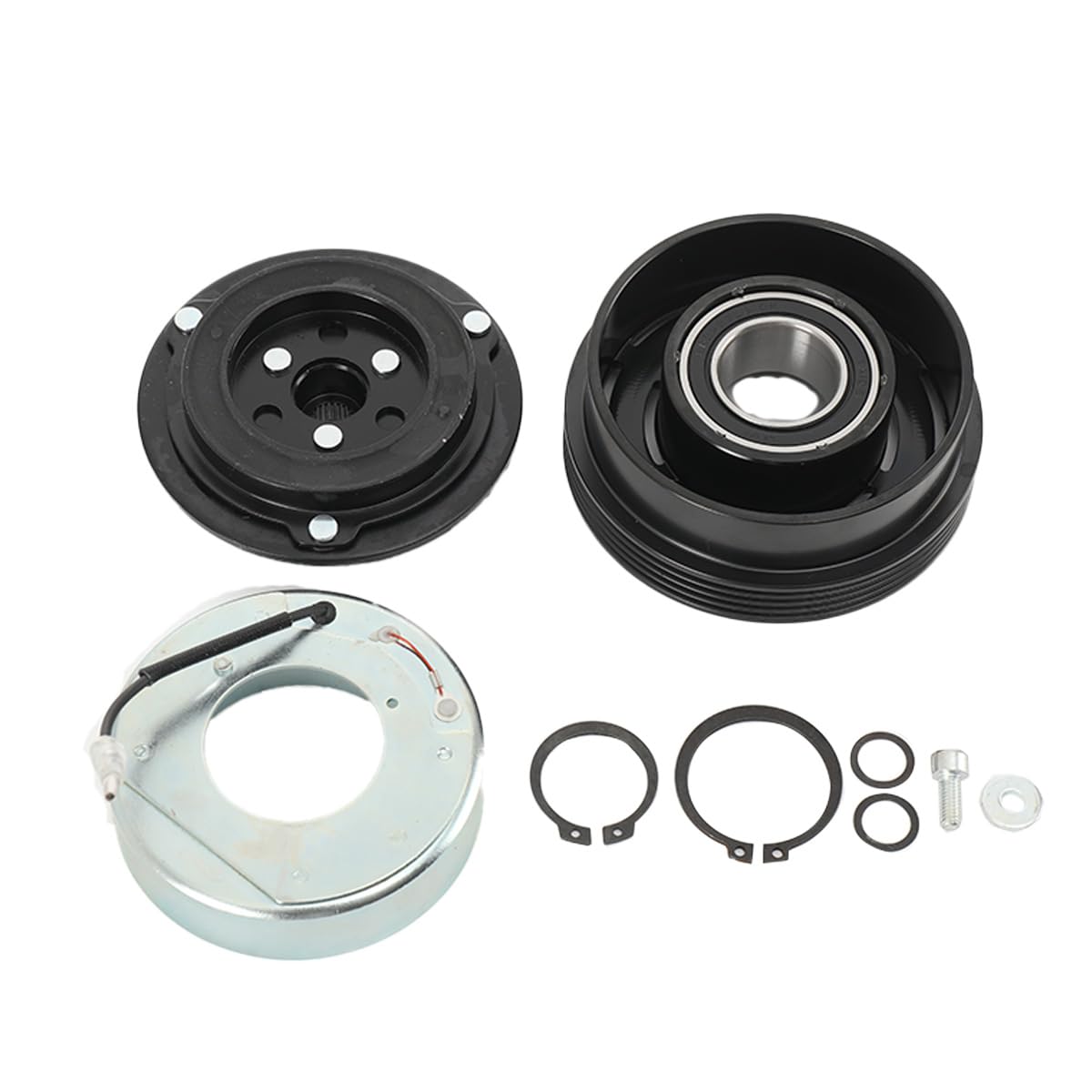 Compresseur de climatisation - Embrayage magnétique - Poulie - Bobine magnétique - Compatible avec BMW E36 E46 E34 E39 E32 E38