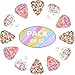 Guitar Picks Pink Mermaid Scales Unicorn Lollipops Bass Picks for Acoustic Electric Guitar Ukulele Thin Medium Heavy 12 Pack Cute Multi-color with Case