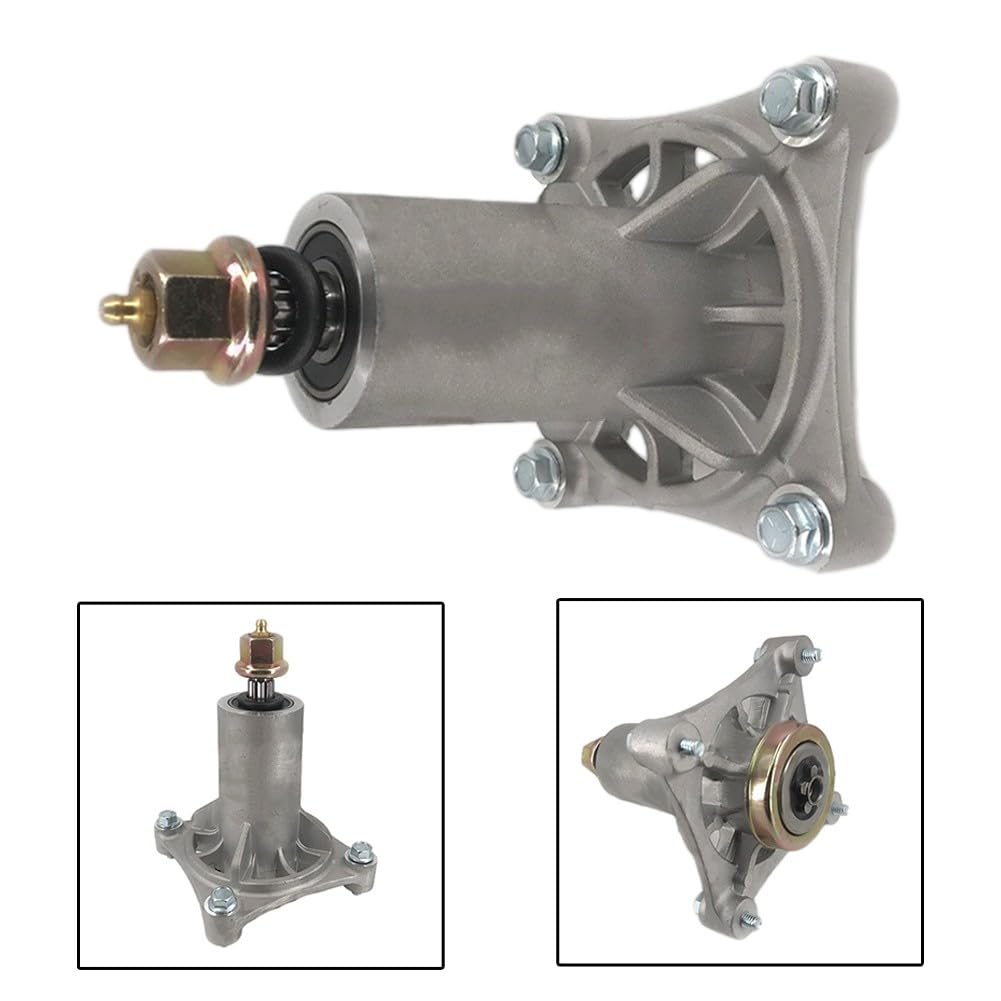 Conjunto de husillo para cortacésped 187292, construcción de hierro, se adapta a CRAFTSMAN y para modelos Poulan incluyendo 532187292