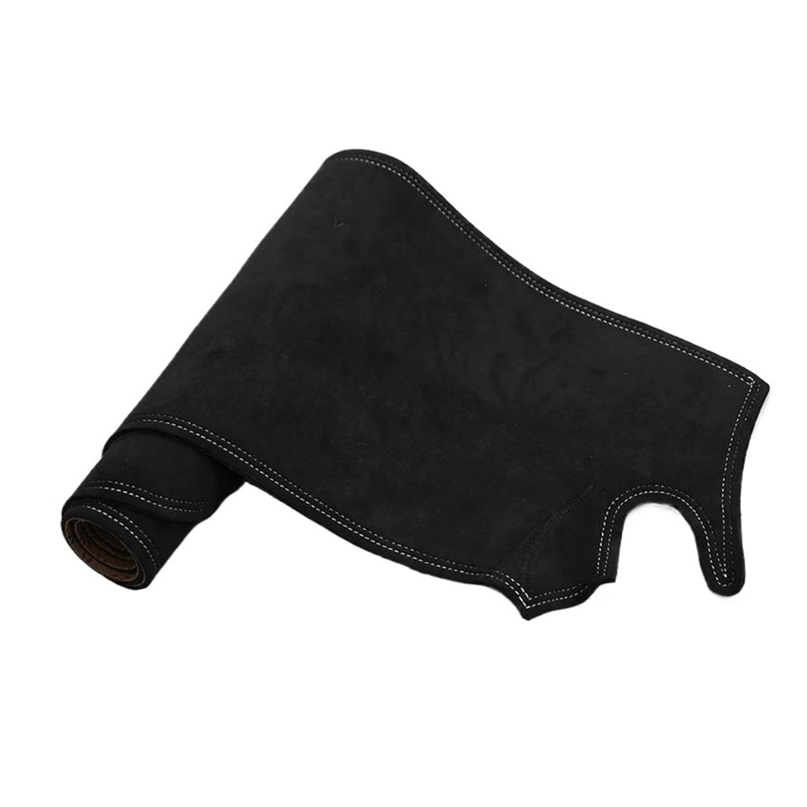 Copri cruscotto per Maserati per Levante 2016-2020 Tappetino Cruscotto in Pelle Scamosciata Accessori Auto Parasole Tappetino Parasole per Auto(Black whitRHD)