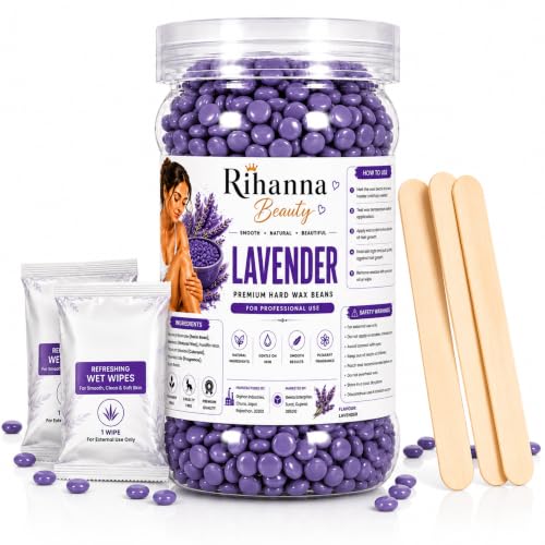 RIHANNA BEAUTY Lavender Brazilian Hard Wax Beans 75g - Image 2