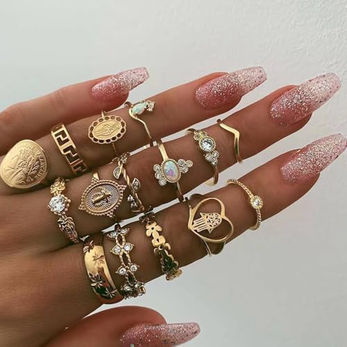 Mystery Jewelry Gift Box Set for Women, 40-45 Pieces, Necklace Earrings Rings Bracelet Keychain Hair Clips3