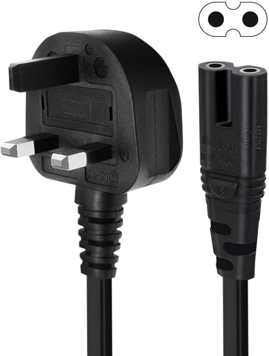 OR UK 1.5M Figure 8 IEC C7 Power Lead Cord for Xbox One, Xbox S, Samsung LG Philips Toshiba Sony PS4 PS5 Sharp Panasonic LED Flat TV Printer Sky box, Sky Plus+ HD