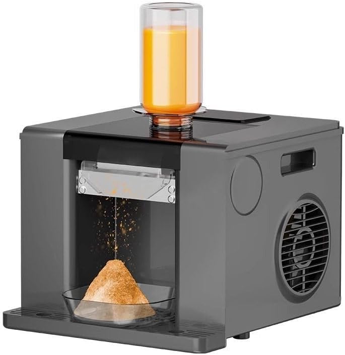 Automatic Snowflake Shaved Ice Machine Features Efficient Air Cooling and Self-Cleaning, Making It an Ideal Choice for Commercial Venues Such as Restaurants, Food Trucks, And Events Black