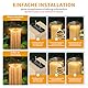 kefflum 4 Stück Solar Pfostenkappe 7x7 8x8 9x9 10x10 Solar Pfostenkappen Licht, solar Zaunpfosten Lampe Solarlampe Außen Säulenlampe IP65 Wasserdicht für hölzerne Pfosten Zaun