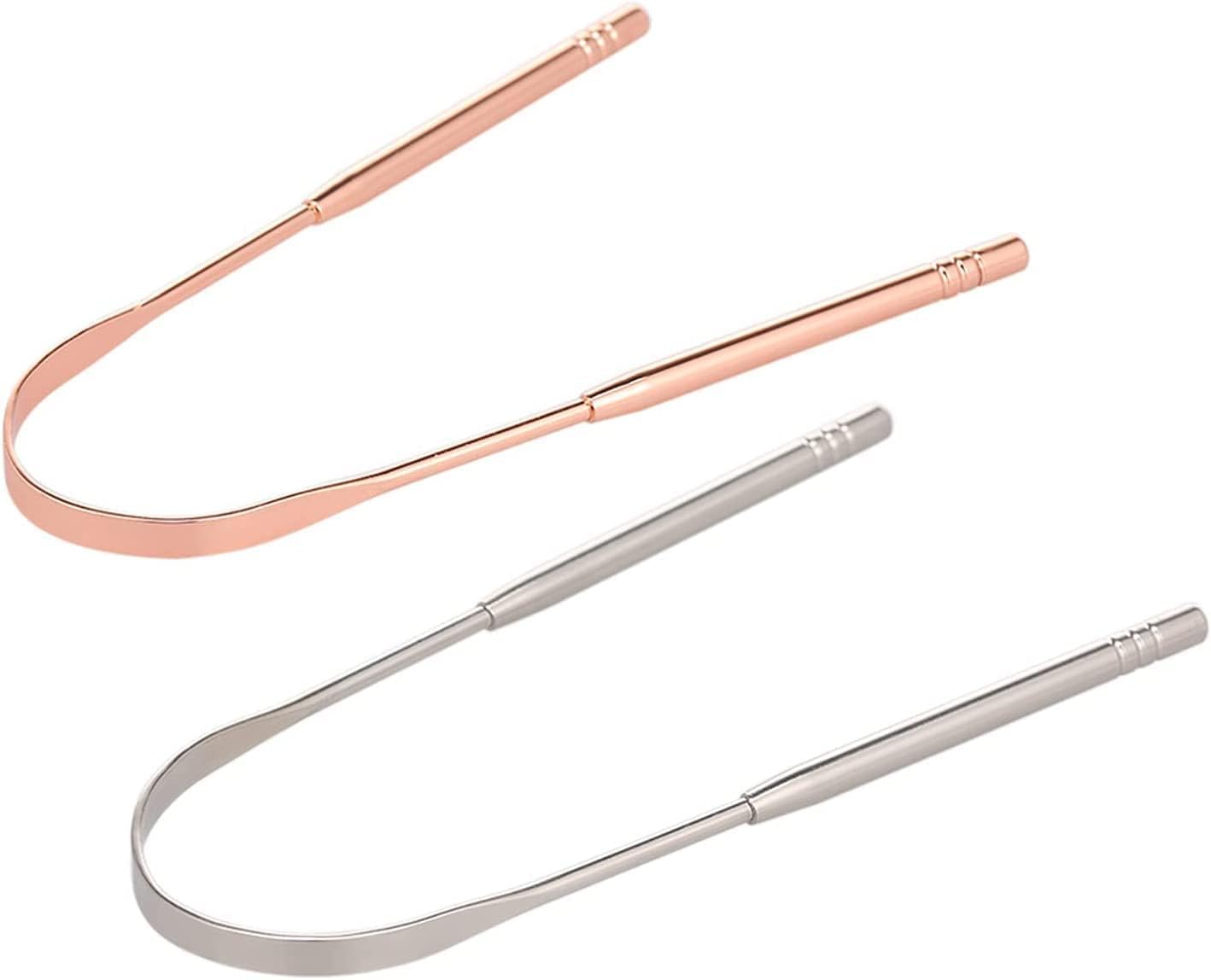 YunHan Dil Temizleyici Aparat, Paslanmaz Dil Kazıyıcı,Dil Temizleyici. Metal Gold Mix Set (METAL-GOLD MİX)