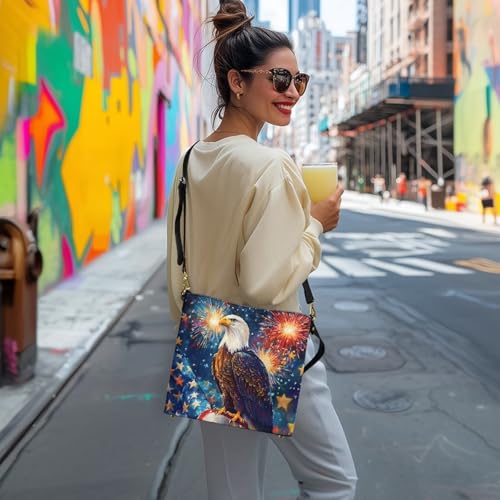 Image of HUGS IDEA Boho Bags for Women Leather Handbag Shoulder Bucket Crossbody Purse