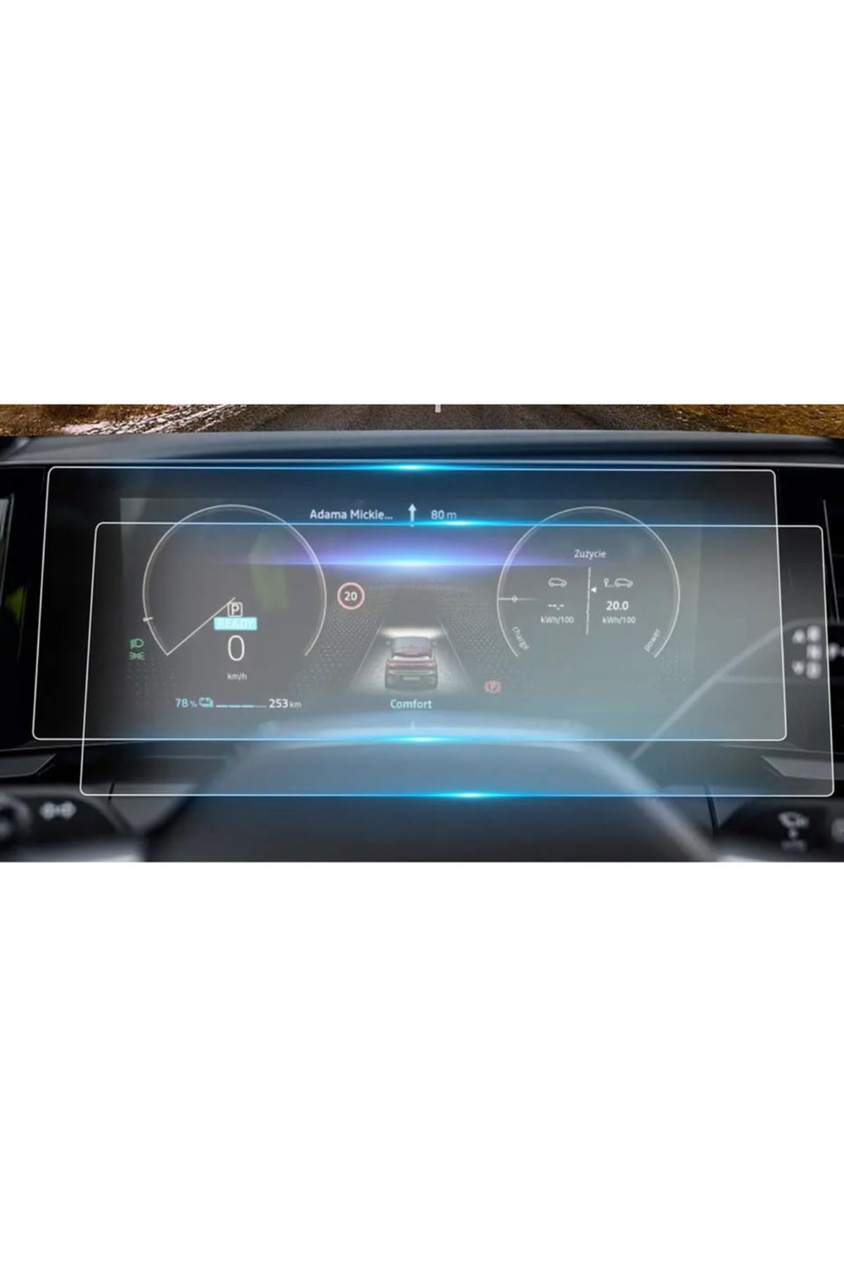 ael-tech Renault Austral 12.3 inç Dijital Gösterge 9 inç Navigasyon uyumlu Nano Ekran Koruyucu 2 li Set 2023