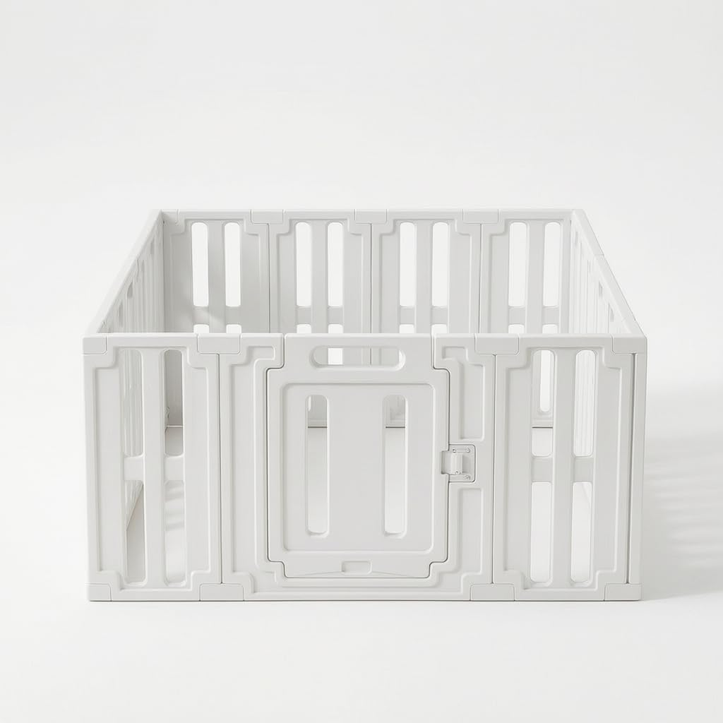 Parc pour animaux de compagnie plastique modulable 14 pièces de 60cm