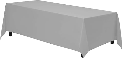 Gee Di Moda - Mantel rectangular de 70 x 120 pulgadas  Mantel rectangular de poliéster lavable, ideal para mesa de bufé, fiestas, cenas, bodas y más