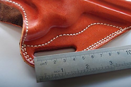 Leather Handcrafted Leather OWB Holster for Colt Python 357 Mag 4 inch (R.H)