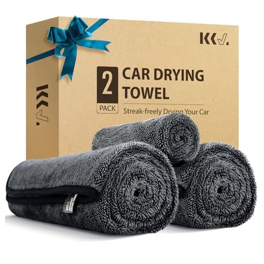 KKV 2-Pack Microfiber Towels (35"x 24") Extra Large Ultra Absorbent Drying Towel for Cars and Trucks, Without Streaks, Scratches, or Water Spots