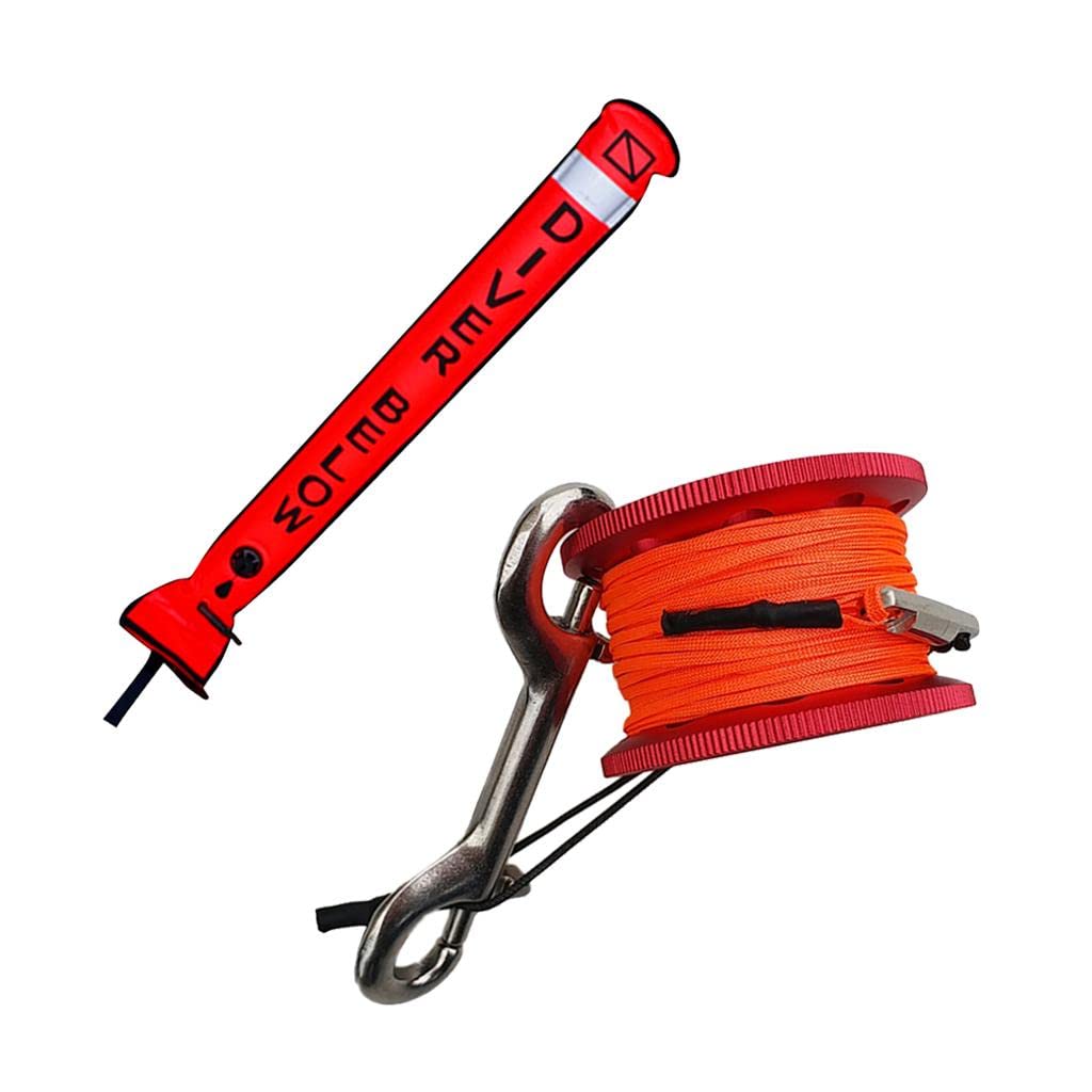 Amagogo Boya de Señalización para Buceo con Carrete de Aluminio