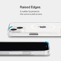 Vista 7 de totallee Funda transparente para iPhone 15 con agarre extra, magnética delgada y magnética con imanes integrados (agarre transparente)