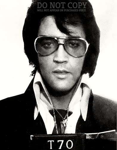 Photo Elvis Presley Mugshot 28x35 cm poster vintage rare de collection