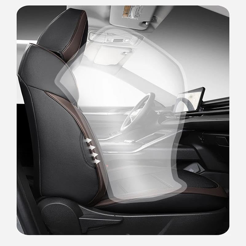 Housse de siège auto Haval H6 protégeant le cuir ventilé bleu à 360 degrés - 5