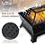 PHI VILLA 34" x 26" Firepits for Outside, Rectangular Wood Burning Outdoor Fire Pit with Spark Screen, Poker & Metal Grate, Stylish Patio FirePit for Cozy Nights