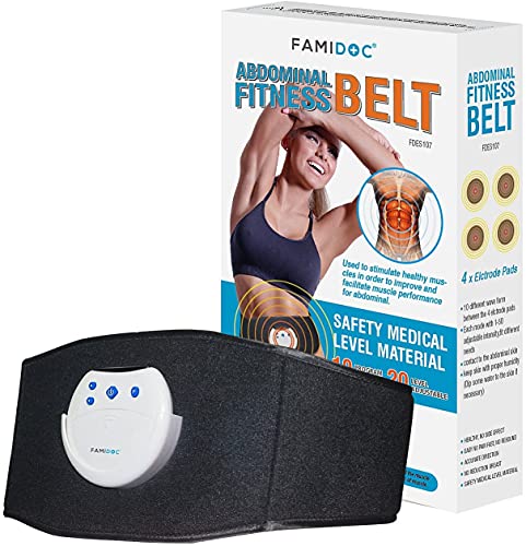 Famidoc Ems Fitness Waist Trimmer Home Exercise Belt Abs Stimulator Muscle Toner Electrode Trainer Abdomen Belly Workout Toning Massager Belts For Men And Women #TOP6