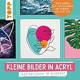 Kleine Bilder in Acryl: Inspirationen im Quadrat. Auf Keilrahmen im Format 20 x 20 cm. Let's Acryl!