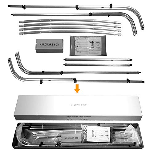 Ocean 4-Stangen Bimini Top Breite 155-169 Farbe grau