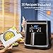 Aigostar Cube - Freidora de aire sin aceite 7L, 1900W, 7 funciones...