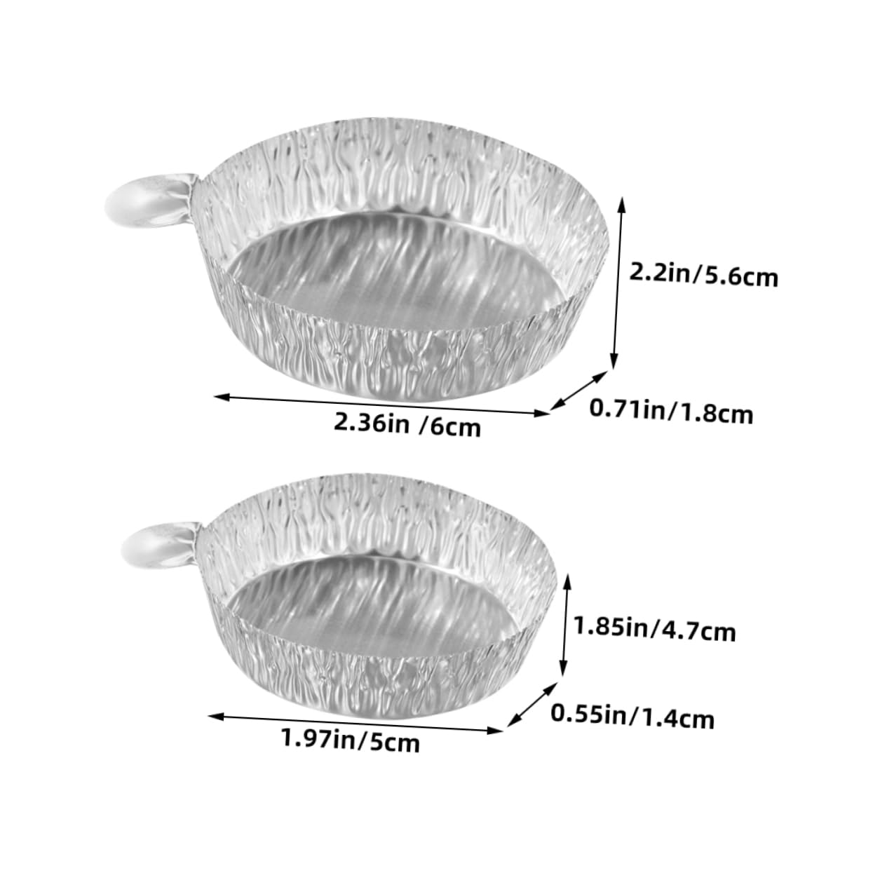 Cabilock 5 Set Piatto Per Pesare in Foglio Di Alluminio Pesatura Micro Campionamento Vassoi Scala Bakeware Misurare Pesa Barche Forniture Di Laboratorio Teglie Di Alluminio 50 Pezzi*5