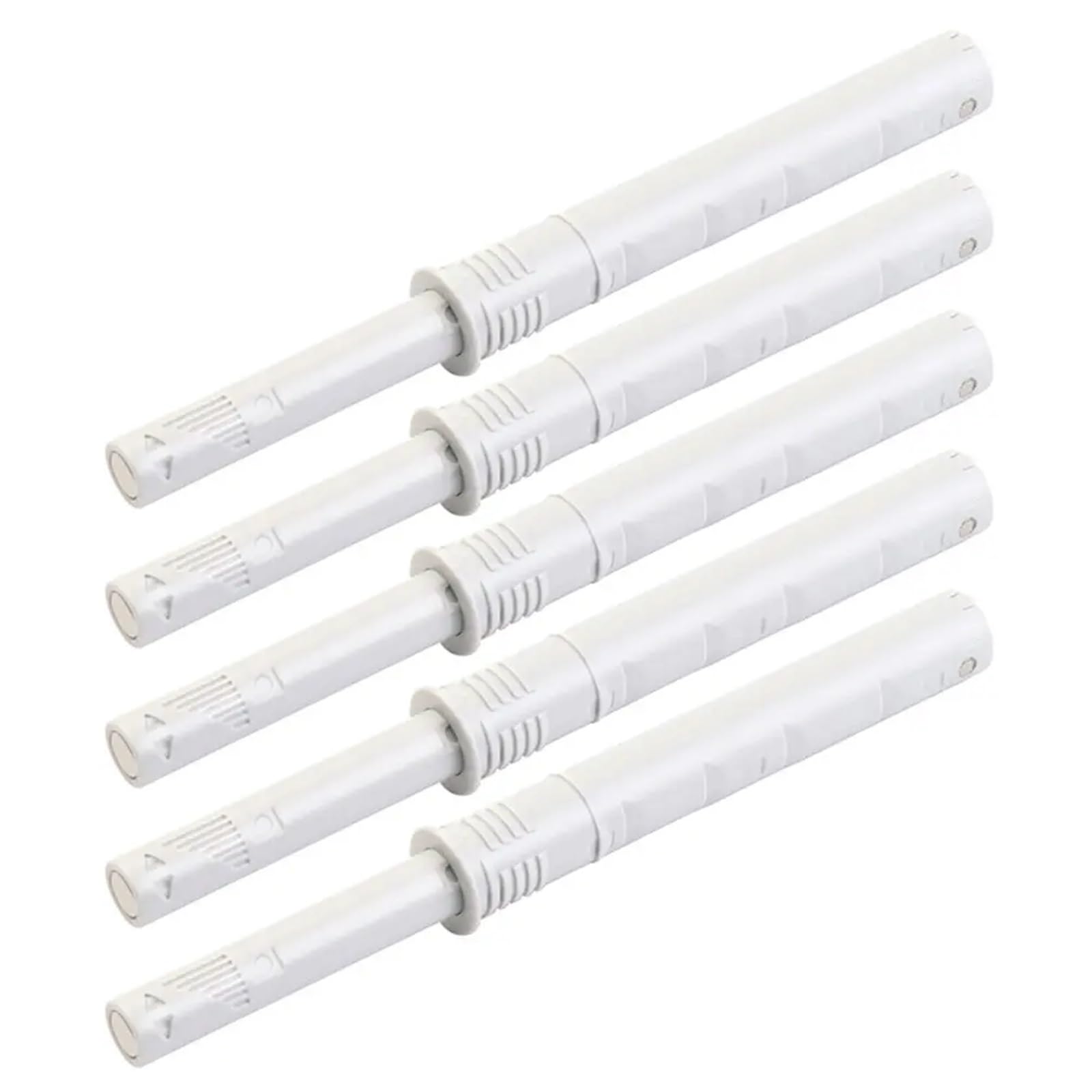 Cnyuon White 14Pcs Kitchen Cabinet Catches Magnetic Door Stop Closer Drawer Soft Quiet Damper Buffer Push To Open System Furniture Hardware(White)