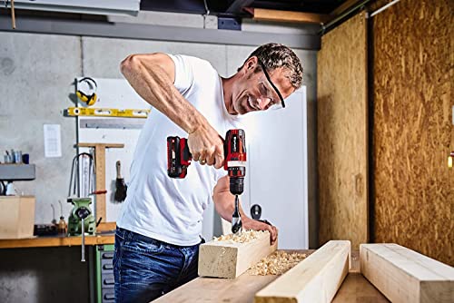 Einhell Akku-Bohrschrauber TE-CD 18/40 Li-Solo Power X-Change (Lithium-Ionen, 18 V, 40 Nm max. Drehmoment auf 21 Stufen, 2-Gang-Getriebe zum Bohren + Schrauben, Drehzahl-Elektronik, LED-Licht) – Bild 5