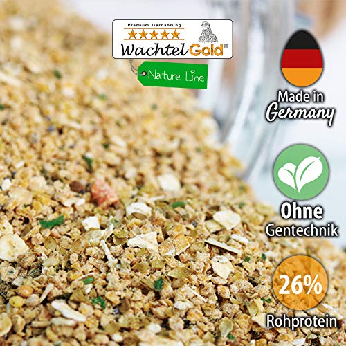 WachtelGold® quail chick special nature ♥ │2.5kg, rich in herbs, blue poppy seeds & brewer's yeast│✓ GMO-free│Ideal matched to quail chicks