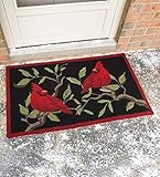 Plow & Hearth Indoor/Outdoor Cardinal Accent Rug - 24 x 42