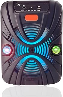 Caixa de som portátil bluetooth 10w com microfone controle remoto