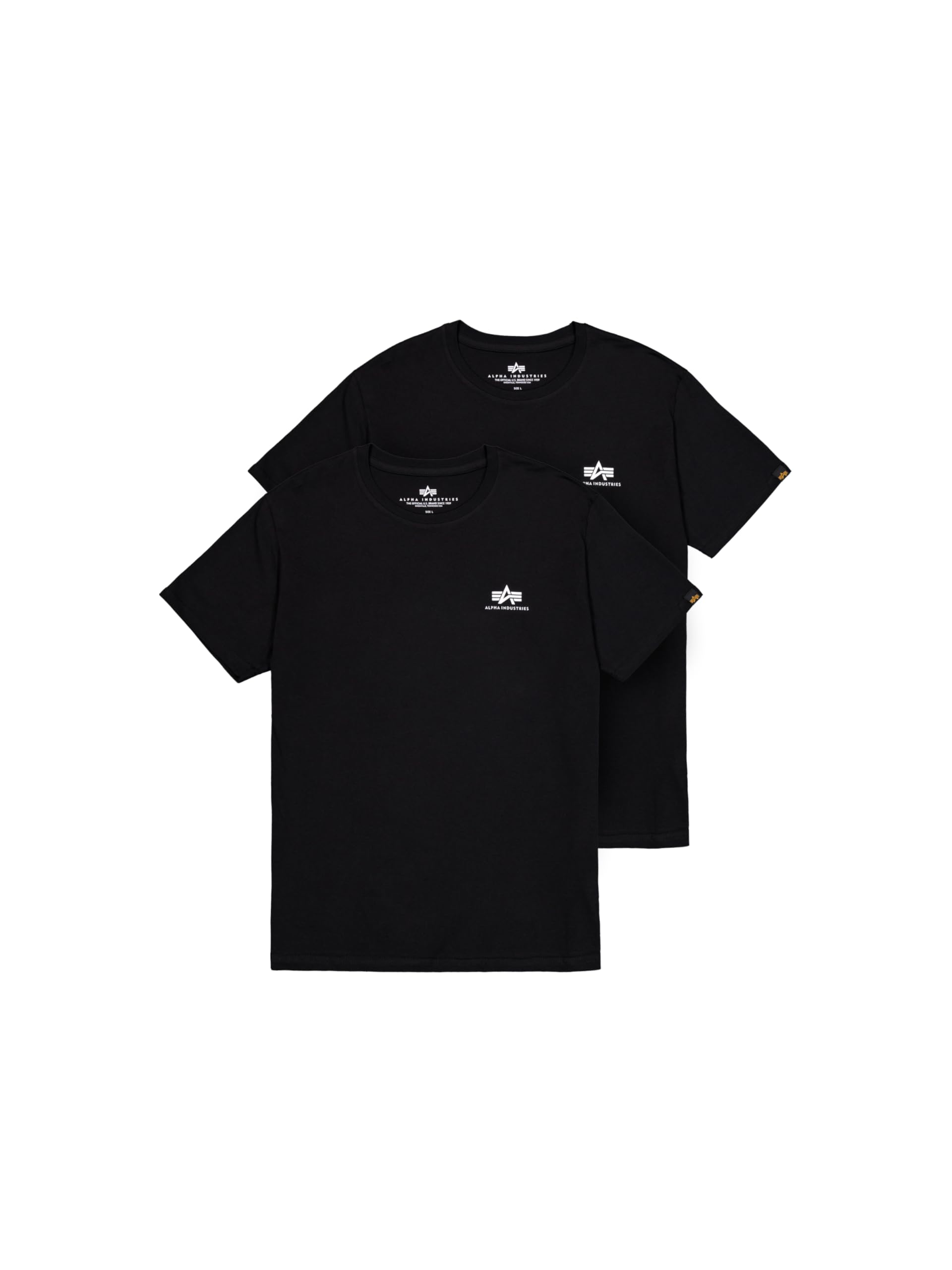 Alpha Industries Herren Basic T Small Logo 2 Pack T-Shirt (1er Pack)
