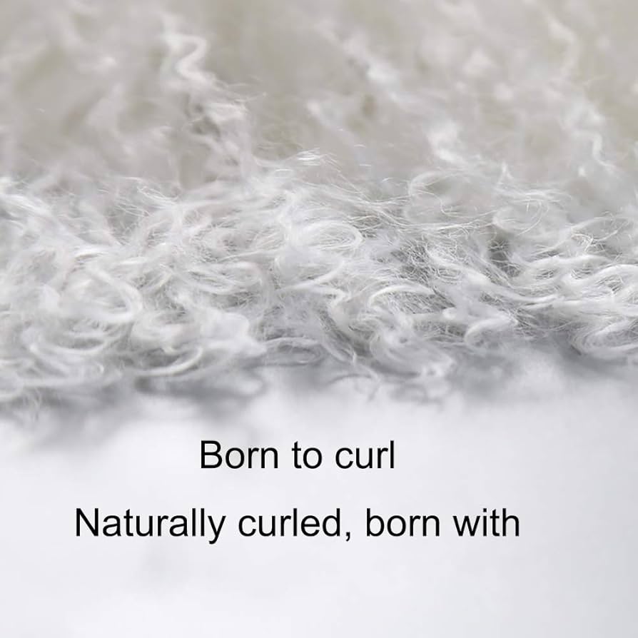 シープスキンショーンカーリーウール　天然の刈り取りカーリーウール ラグカーペット シープスキンショーンカーリーウール 天然の刈り取りカーリー