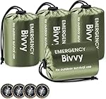Esky Saco de dormir de emergencia, paquete de 4 bo...: Un salvavidas en emergencias: este saco de dormir de emergencia es un activo invaluable cuando las fichas están bajas. Es imprescindible para emergencias como desastres y peligros de automóviles, y más, nunca sabrás cuándo será útil. También puede se...