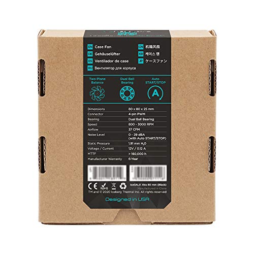 Image of Iceberg Thermal IceGALE Xtra 80mm PWM High Performance Case(Black)