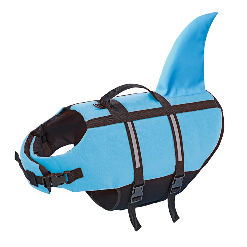 Nobby 61031 Hunde Schwimmhilfe Sharki hellblau Größe: S, 30 cm