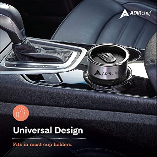 Adirchef Mini Travel Single Serve Coffee Maker & 15 Oz. Travel Mug Coffee Tumbler & Reusable Filter For Home, Office, Camping, Portable Small And Compact For Fathers Day (Black) #TOP5