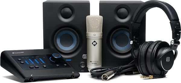 Presonus Quantum ES Ultimate Bundle, Profesyonel Kayıt Seti (Ses kartı, Kulaklık, Mikrofon, Hoparlör ve Yazılım)