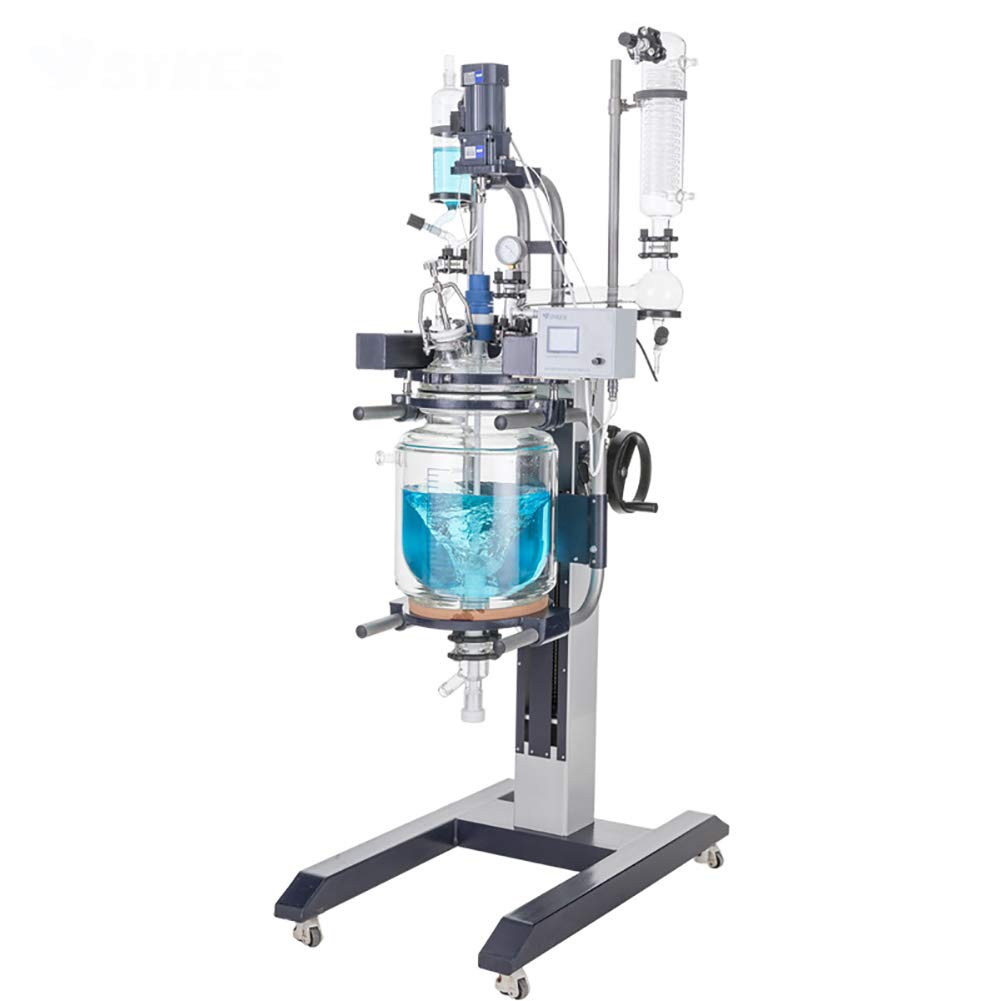 Lab Explosion Proof Motor Jacketed Chemical Reactor Glass Reaction ...