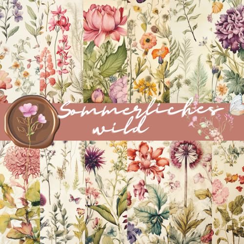 Sommerliches Wild: Bastelpapier Sommer Motive | 8.5