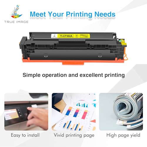 image for TRUE IMAGE Compatible Toner Cartridge Replacement for HP 202A CF500A 2