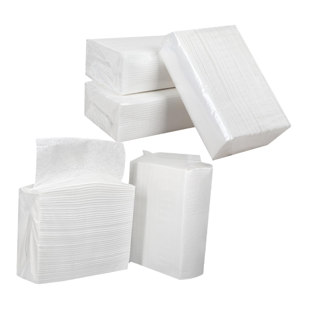 VALICLUD Salviette Asciugamani di Carta Multifunzione, Carta Spessa e Assorbente, 5 Borse da 120 Fogli, Ricarica per Dispenser Cucina e Ristoranti, Toilet Paper