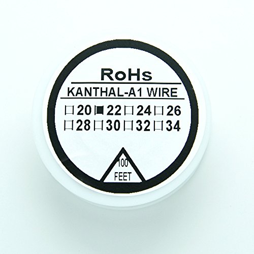 Résistance de type Kanthal A1 bobine fil 100 ft (30 m) 22–32 G AWG