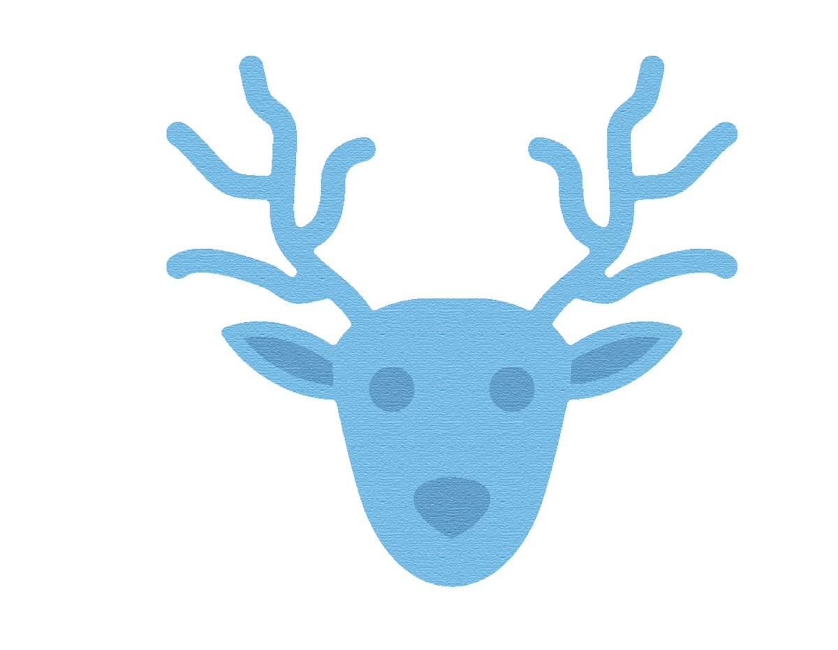 INNSPIRO Miss KUTY ZAG Christmas Reindeer Head Fine Die Cutting Paper Card EVA Foam Sheet for Card Making Scrapbooking Craft Projects