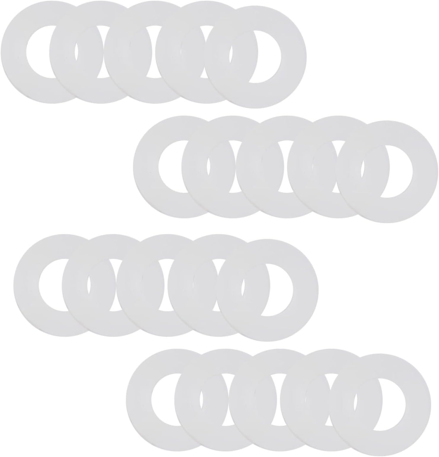 20 Pack 816.418.00.1 Flush Valve Base Sealing Washer Compatible with For GEBERIT Silicon Rubber Flush Valve Seal Clear Washers Repair Rubber Seal Diaphragm