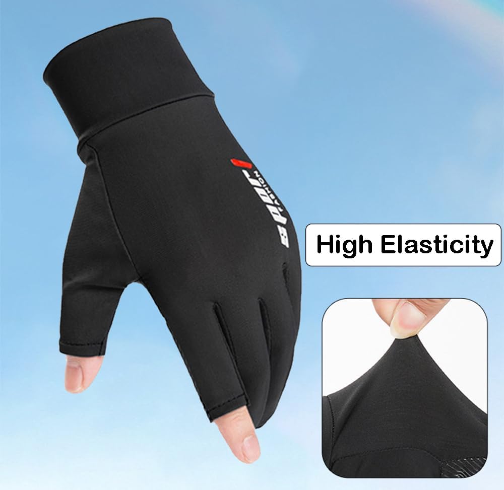 Men Summer Gloves UV Protection Driving Gloves Anti-Slip Touch Screen Gloves Outdoor Fishing Gloves - Image 6