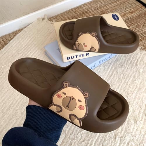 Men's and Women's Capybara Slides,Cute Capybara Slippers for Indoor Outdoor,Non Slip Quick Drying Shower Shoes,Comfort Cloud Slides Sandals4