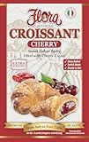 Flora Cherry Croissants – Authentic Italian Pastry with Cherry Filling | Soft, Oven-Baked & Ready to Eat | Imported from Italy (Pack of 6)