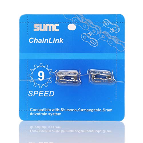 Inkesky 4�y�A �J��Ԃ��g����N�C�b�N�����N ���]�ԃ`�F�[���p - Shimano/KMC/Campagnolo/SRAM�ɑΉ� (9�� (�V���o�[))